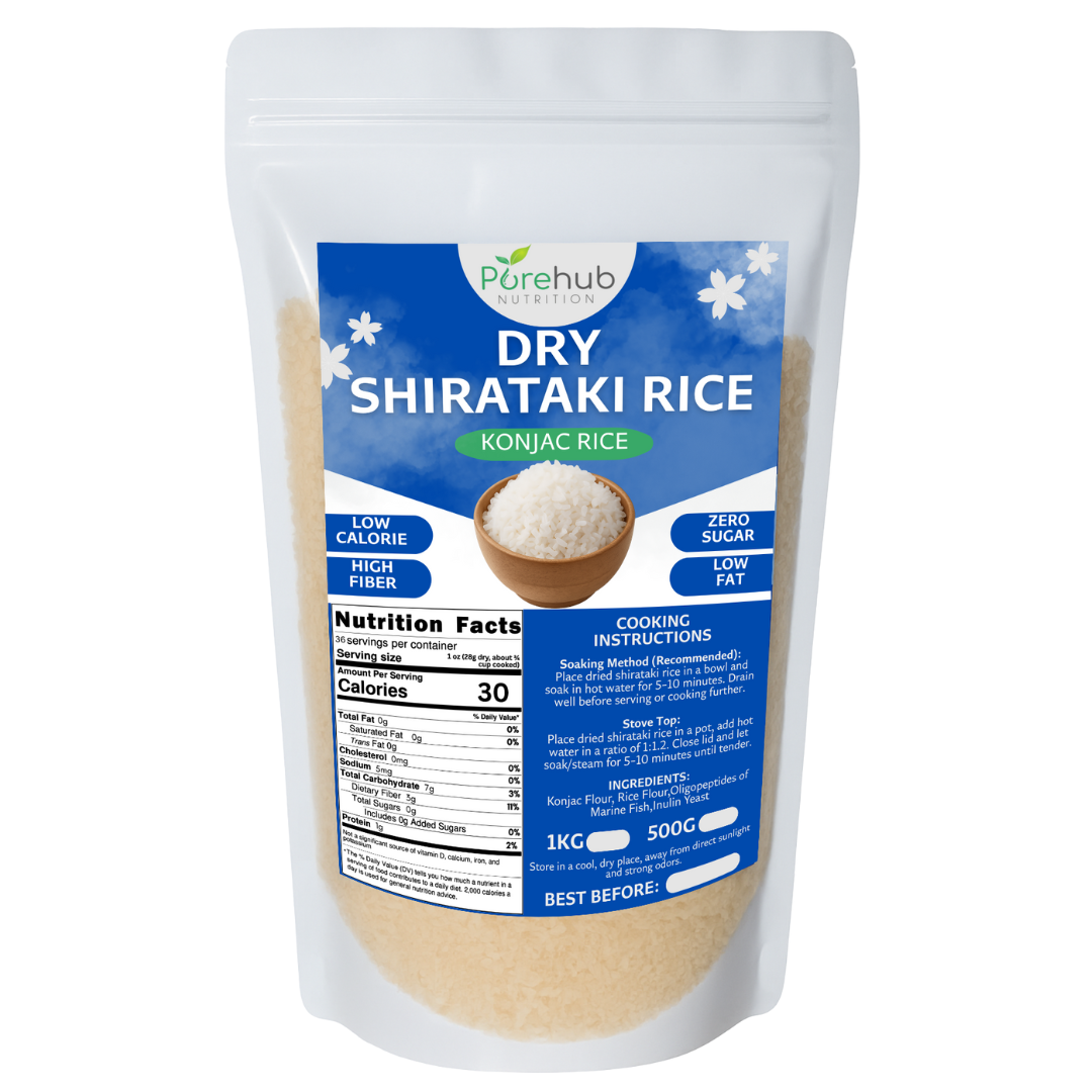 Dry Shirataki Rice (Konjac Rice) (Retail Pack)