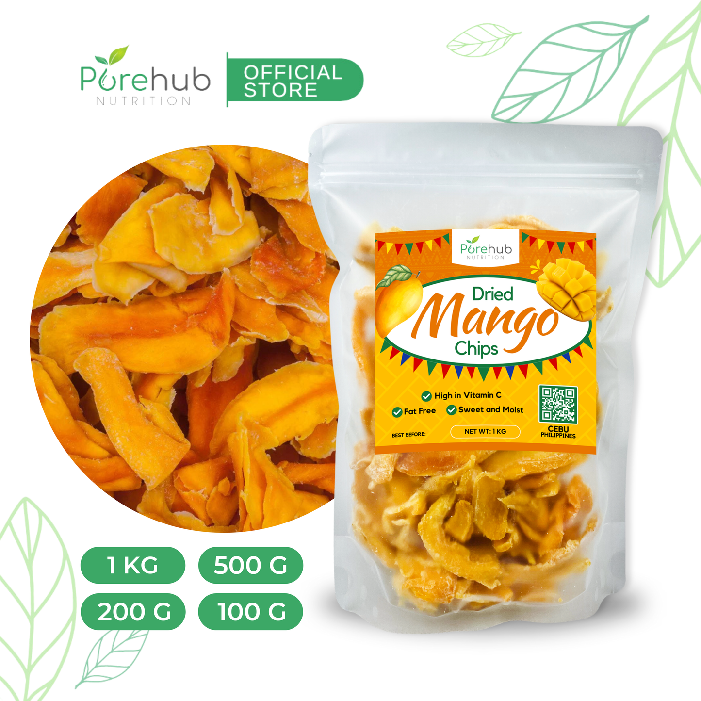 Cebu Dried Mango Chips (Export Quality)