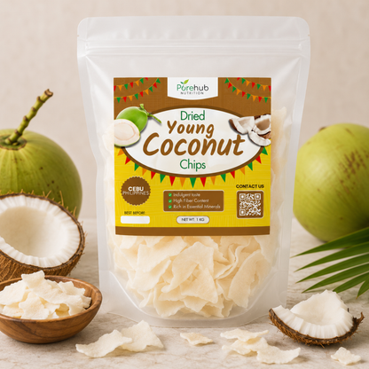 Cebu Dried Young Coconut Chips (Export Quality)