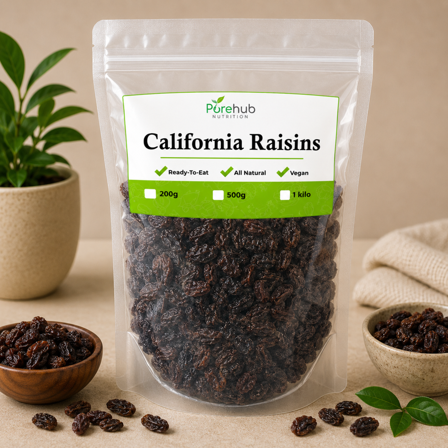Seedless California Raisins