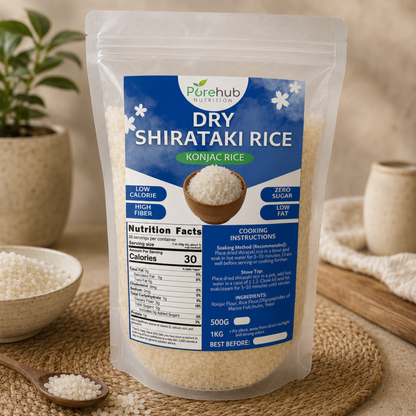 Dry Shirataki Rice (Konjac Rice) (Retail Pack)