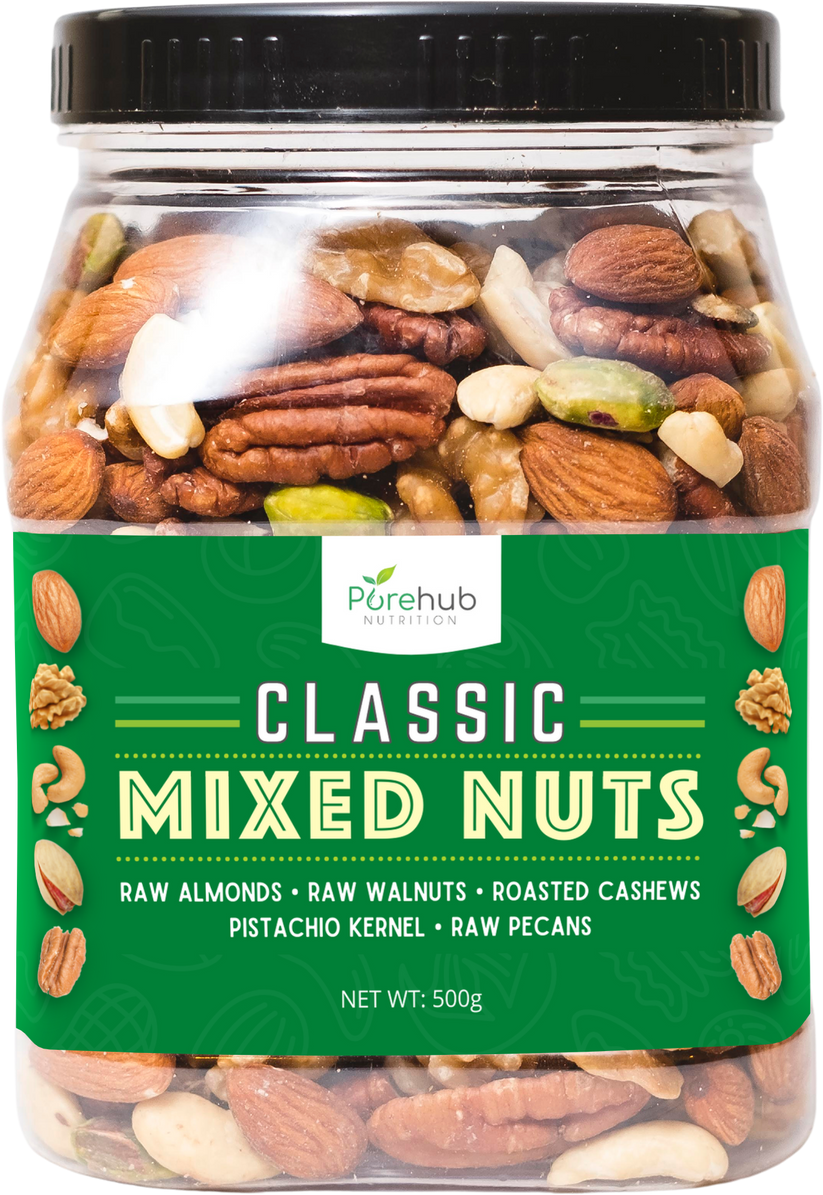 CLASSIC MIXED NUTS in a Jar purehubnutrition.ph