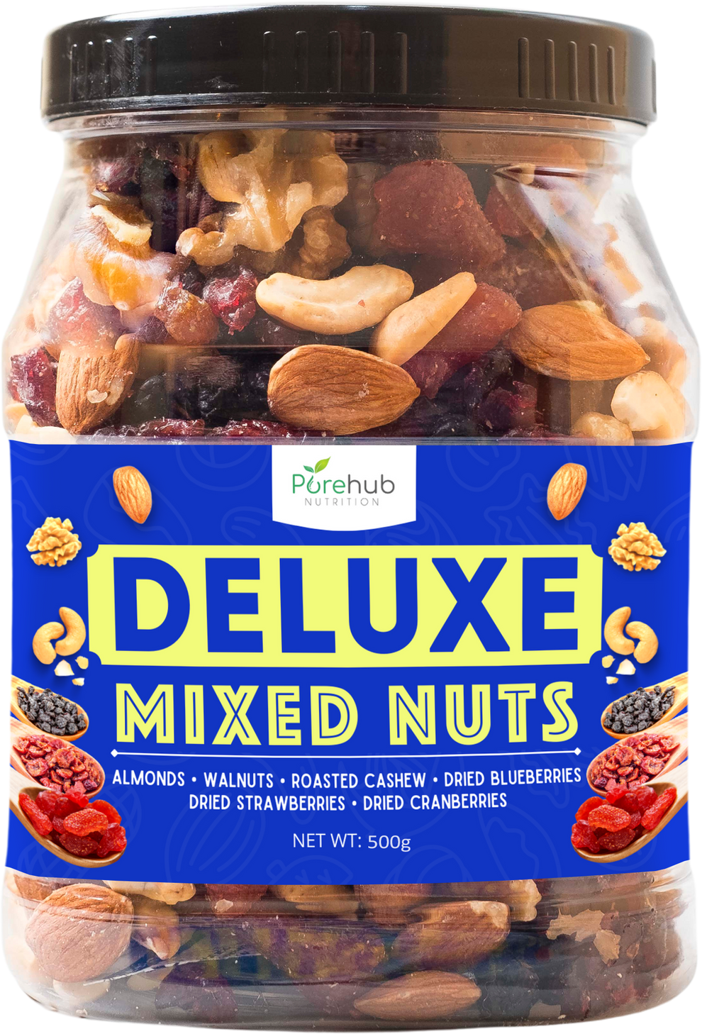 Deluxe Mixed Nuts in a Jar – purehubnutrition.ph