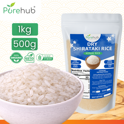 Dry Shirataki Rice (Konjac Rice) (Retail Pack)