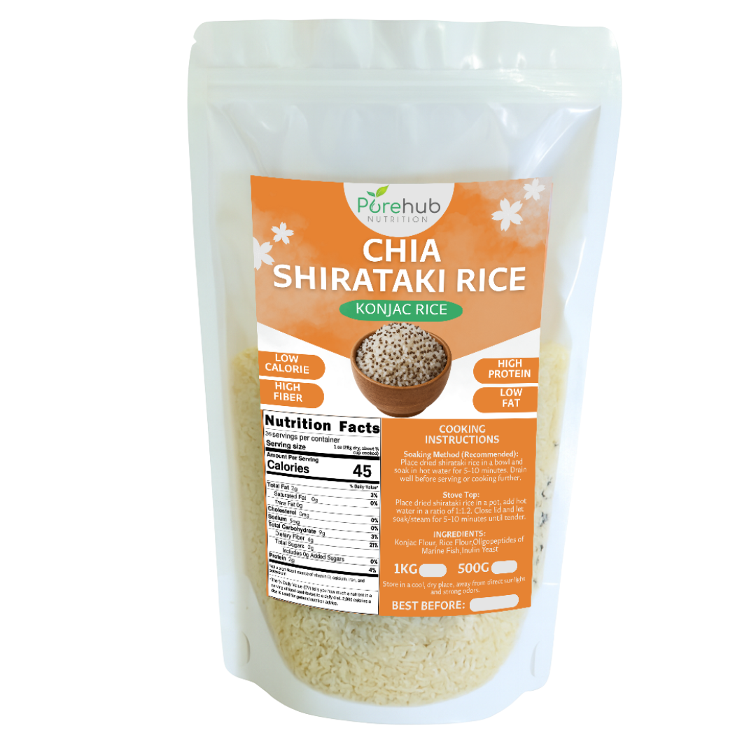Chia Shirataki Rice (Konjac Rice) (Retail Pack)