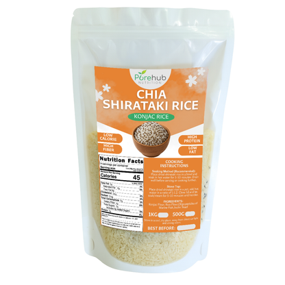 Chia Shirataki Rice (Konjac Rice) (Retail Pack)