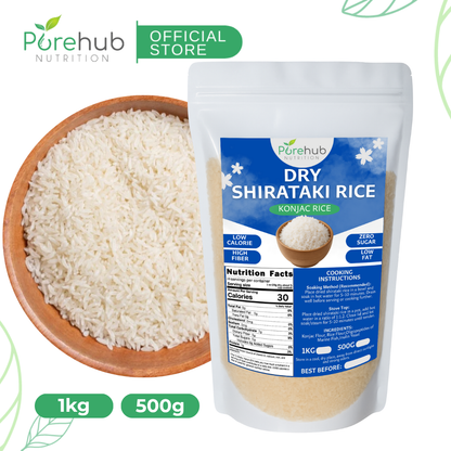 Dry Shirataki Rice (Konjac Rice) (Retail Pack)