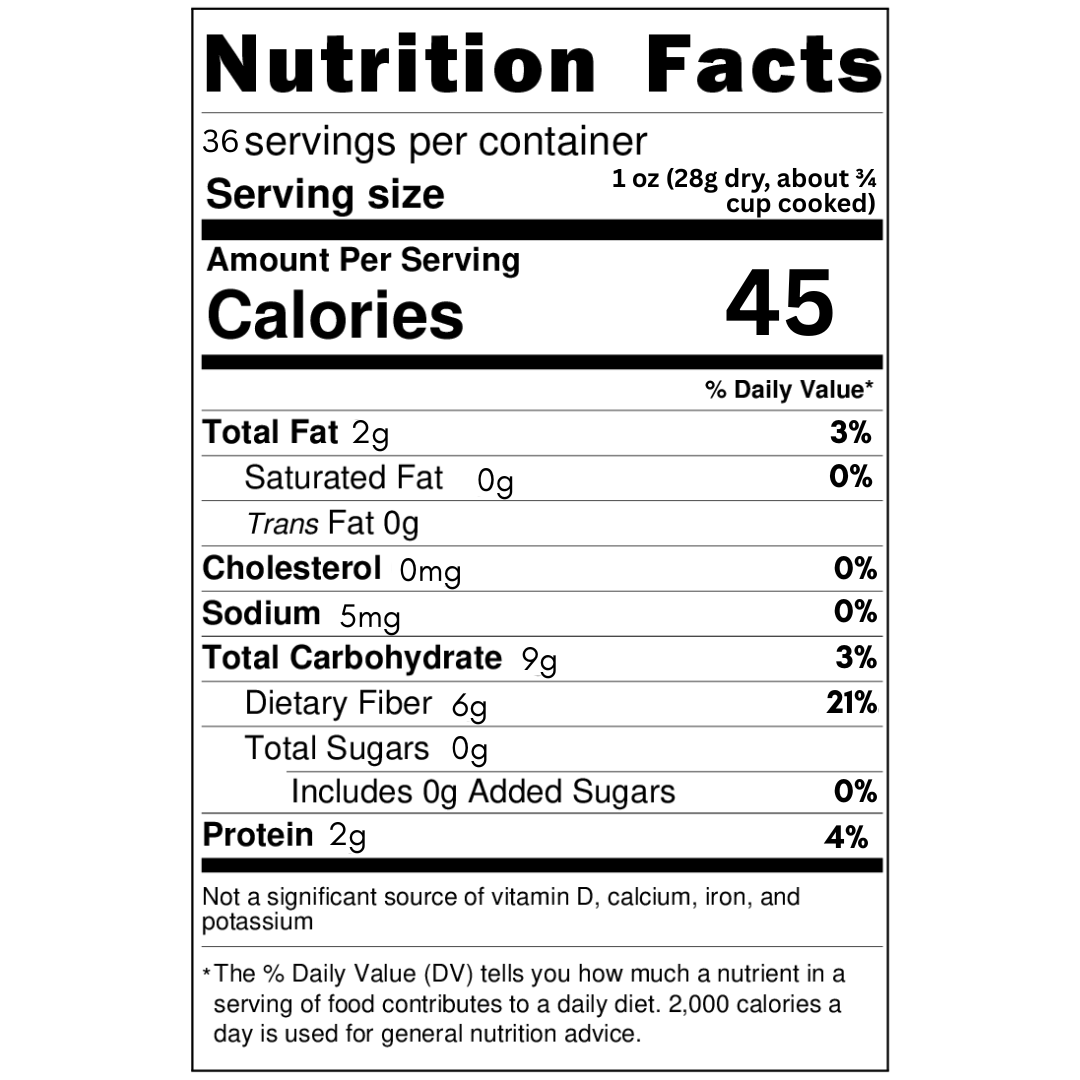 Chia Shirataki Rice (Konjac Rice) (Retail Pack)