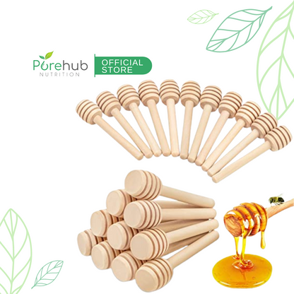 Premium Mini Wood Honey Dipper Sticks