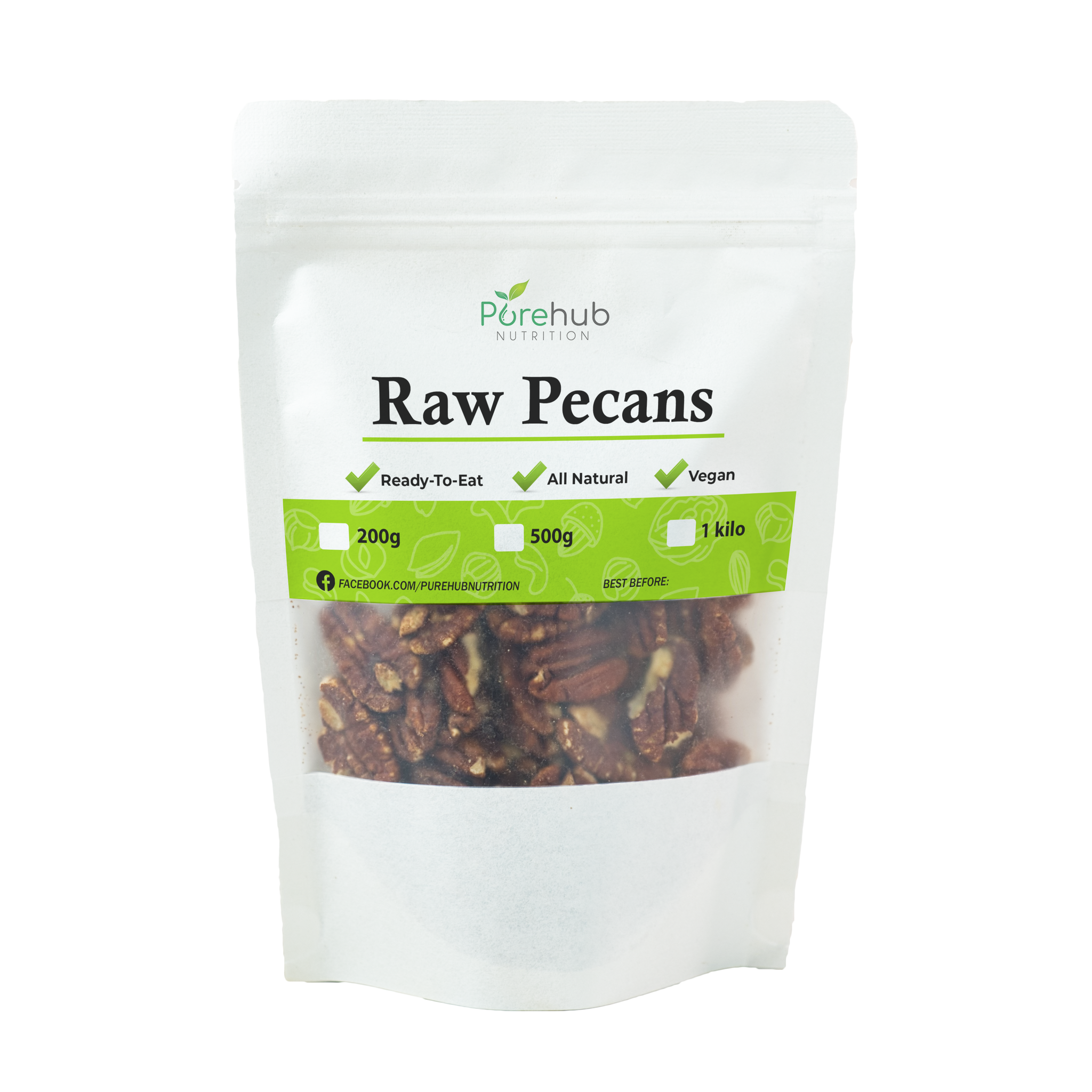 Raw Pecans purehubnutrition.ph